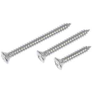 784-145 Self Tapping Screw-Stainless Steel-Oval Head-No. 10 x 1 in., 1-1/2 in., 2 in.; 10x1