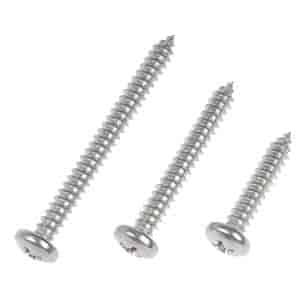 784-155 Self Tapping Screw-Stainless Steel-Pan Head-No. 10 x 1 in., 1-1/2 in., 2 in.; 10x1