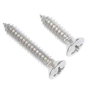784-180 Self Tapping Screw-Stainless Steel-Oval Head-No. 14 x 1 in., 1-1/2 in.; 14 X1