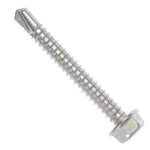 784-195 Self Tapping Screw-Stainless Steel-No. 14 x 2 in.; #14 x 2