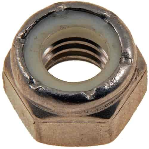 784-305 Hex Nut with Nylon Ring Insert - Stainless Steel -Thread Size - 5/16-18 in.