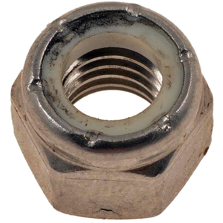 784-310 Hex Nut with Nylon Ring Insert - Stainless Steel -Thread Size - 3/8-16 in.
