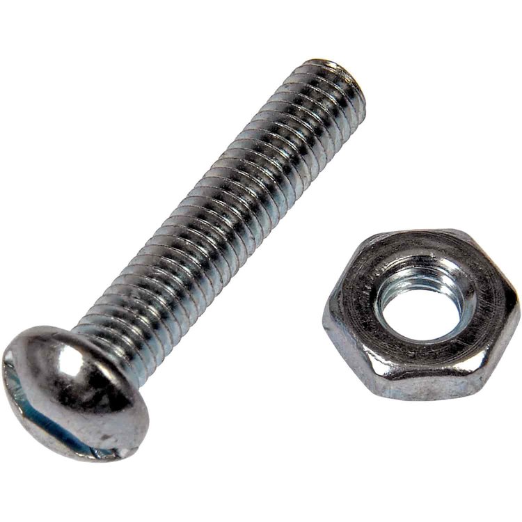 784-720 Machine Screws with Nuts No.10-32 x 1; Zinc