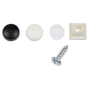 785-134 License Plate Hardware Kit-Black and White