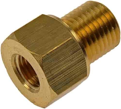 Brass Brake Line Adapter 3/8"-24 x 1/2"-20