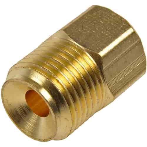 785-540 Brake Line Adapter - Inverted Flare - 5/16 in F Tube x 3/8 in M Tube; Brass
