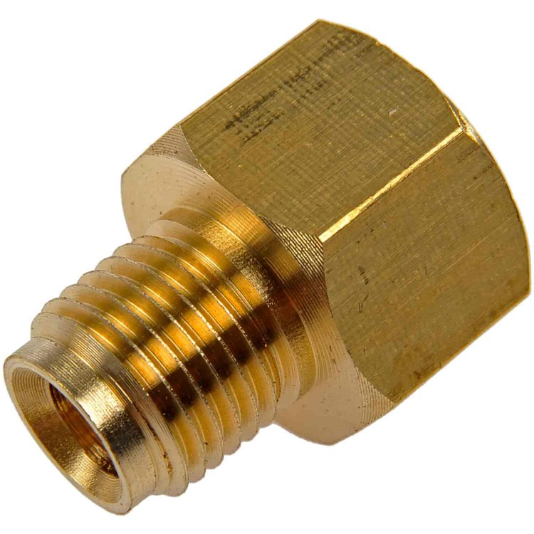 Brass Dual Brake Line Adapter 3/8" x 1/2"-20