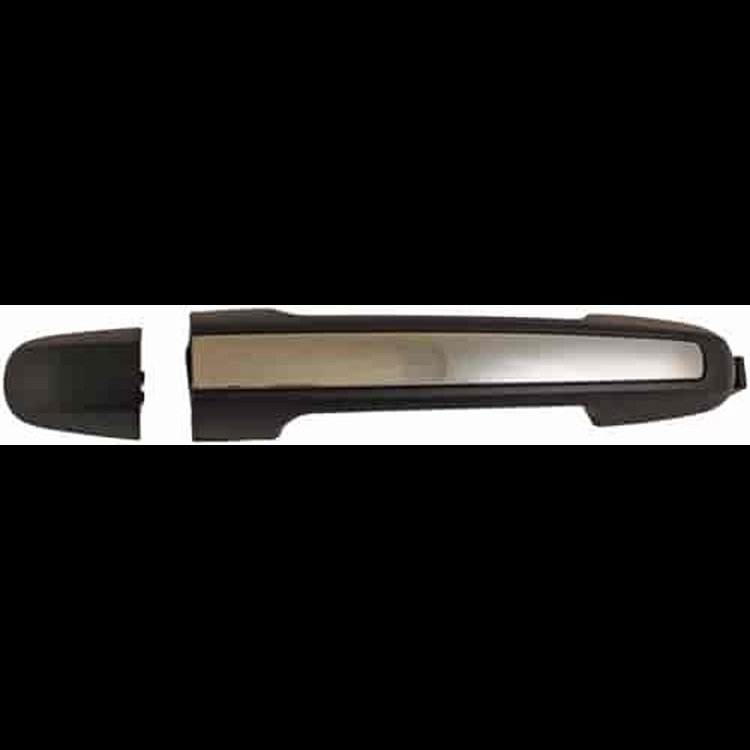 Exterior Door Handle Front Right Without Keyhole Primed Black With Chrome Insert
