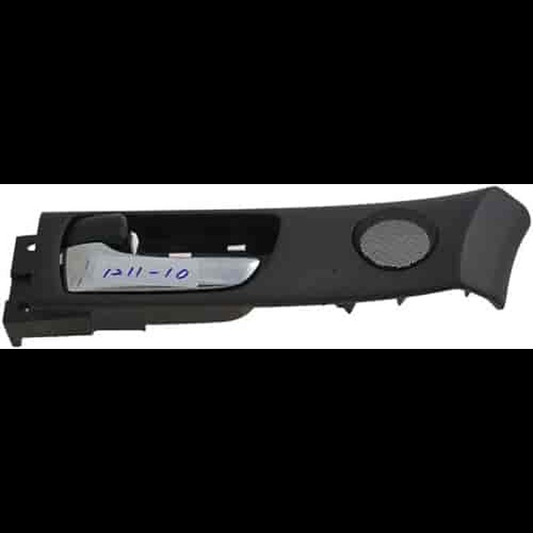 Interior Door Handle Front Left Without Memory Adjust System Chrome Lever Black