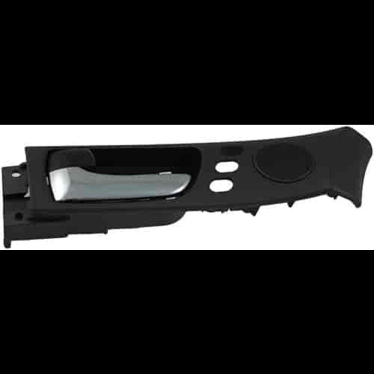 Interior Door Handle Front Left With Memory Adjust System Chrome Lever Black