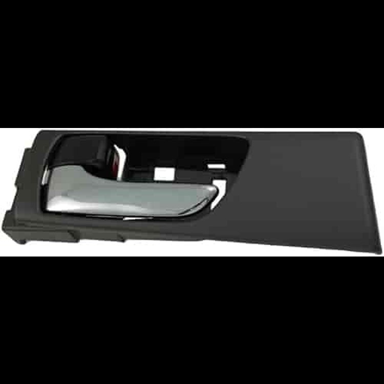 Interior Door Handle Rear Left Chrome Lever Black Housing