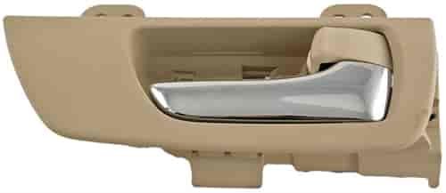 Interior Door Handle Front Right Chrome Lever Beige Ivory Housing