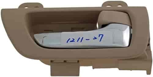 Interior Door Handle Rear Right Chrome Lever Beige Ivory Housing