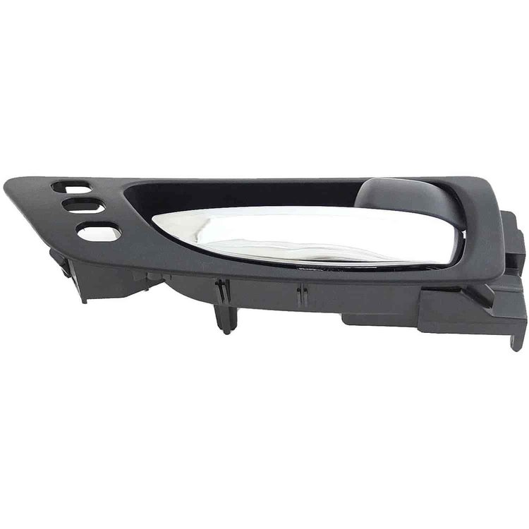 Interior Door Handle Chrome Lever Front Right Black Housing