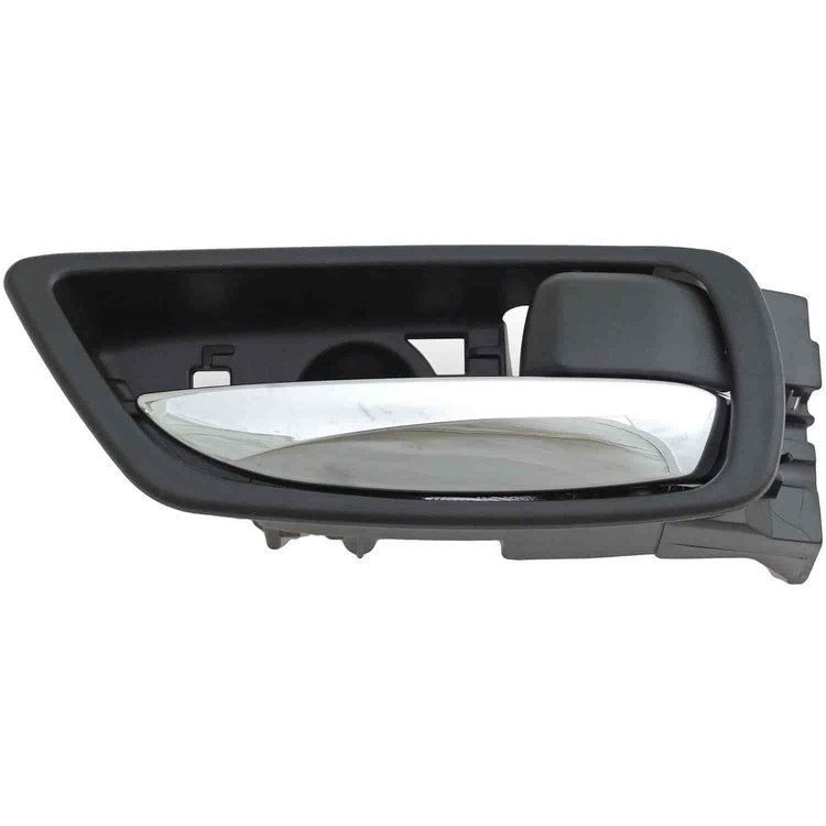 Interior Door Handle Chrome Lever Right Rear Black Housing