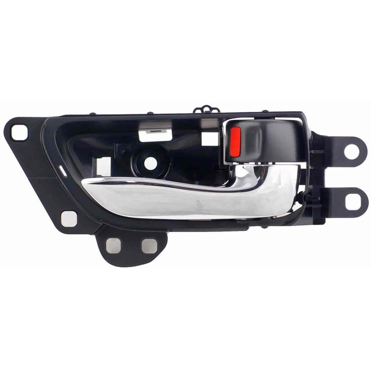 Interior Door Handle Chrome Lever Front Right Black Housing