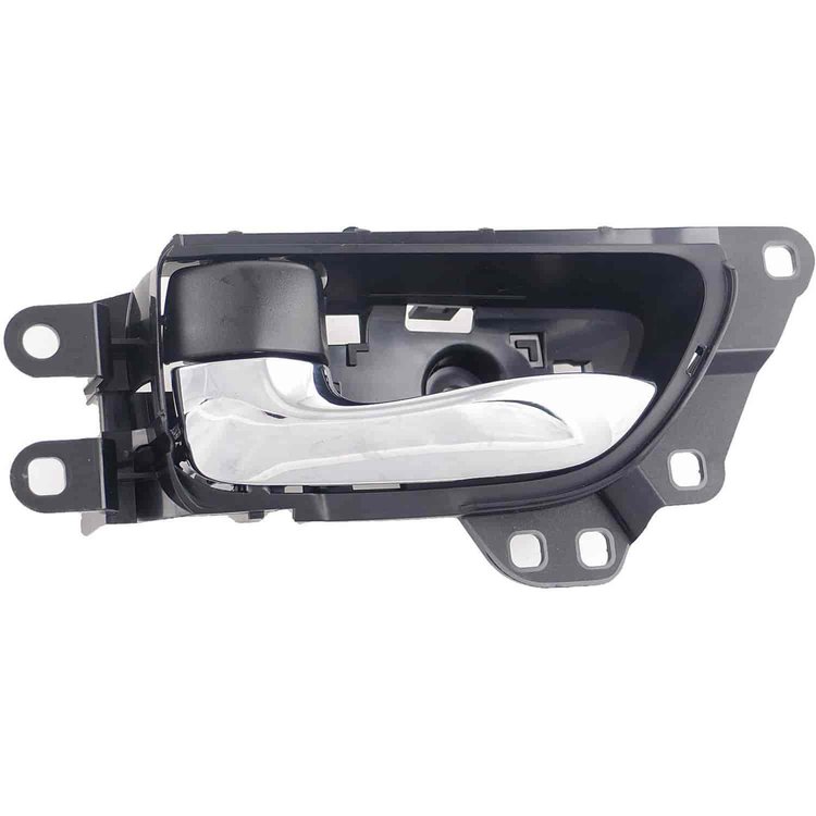 Interior Door Handle Chrome Lever Rear Left Black Housing