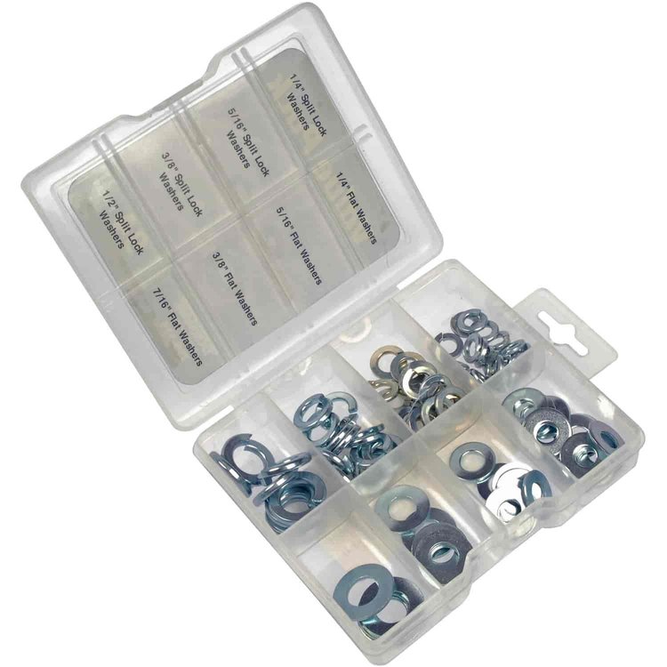 799-335 Washers Value Pack- 8 Sku's- 94 Pieces; Assorted