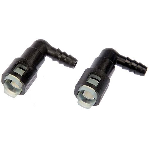 90 Degree Fuel Line Connector/Adapter 5/16" Steel to 5/16" (8mm) Nylon Tubing