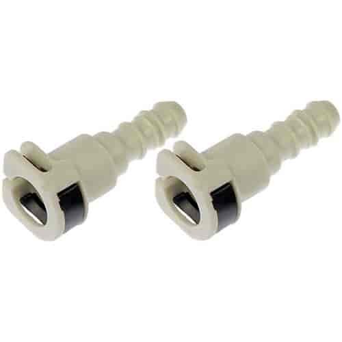 Fuel Line Connectors 3/8" Steel to 3/8" Nylon Tubing