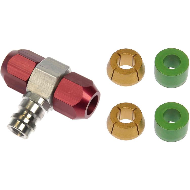 Service Port Tee for 3/8 High Pressure Side Line
