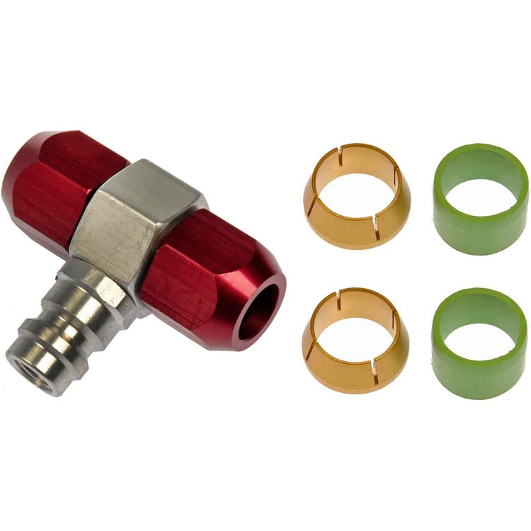 Service Port Tee for 1/2 High Pressure Side Line
