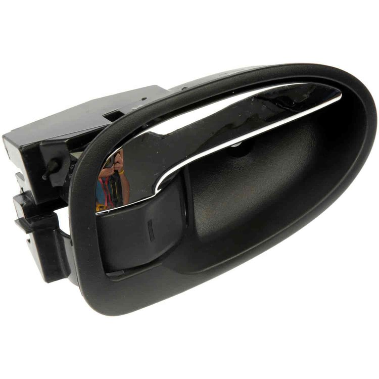 Interior Door Handle Front/Rear Left Chrome Lever/Dark Grey Housing