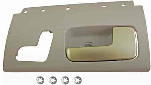 Interior Door Handle Front Right Kit Chrome Lever Beige Housing