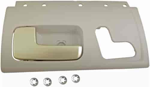 Interior Door Handle Front Left Kit Chrome Lever Beige Housing