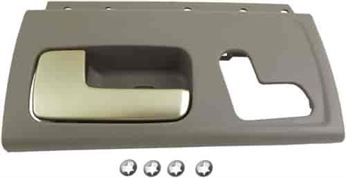 Interior Door Handle Front Left Kit Chrome Lever Gray Housing