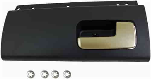 Interior Door Handle Rear Right Kit Chrome Lever Black Housing