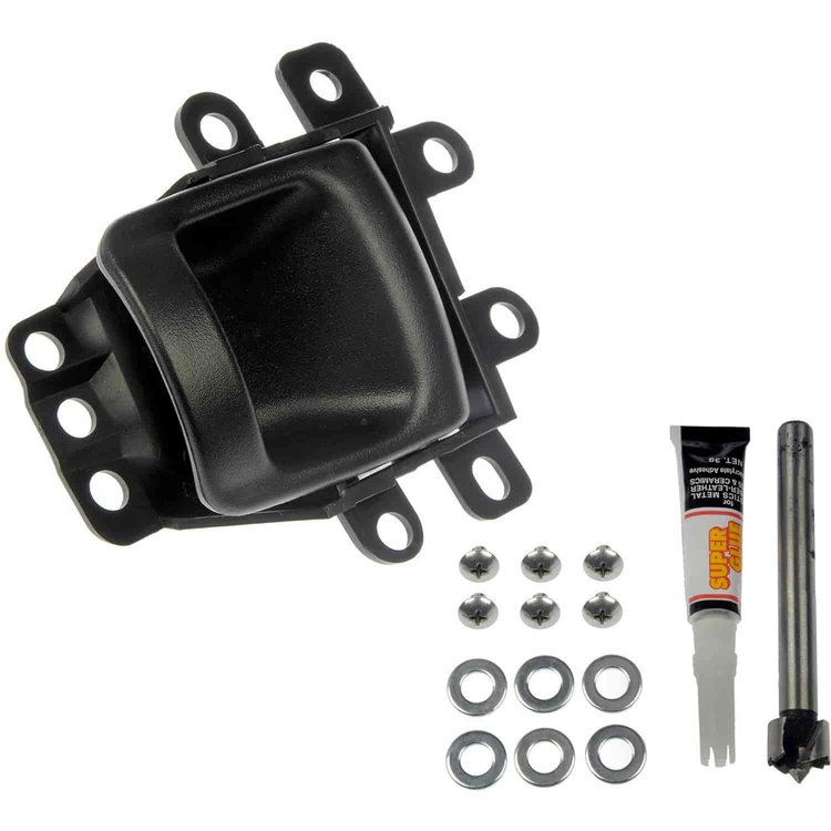 Interior Door Handle Front Left Smooth Black