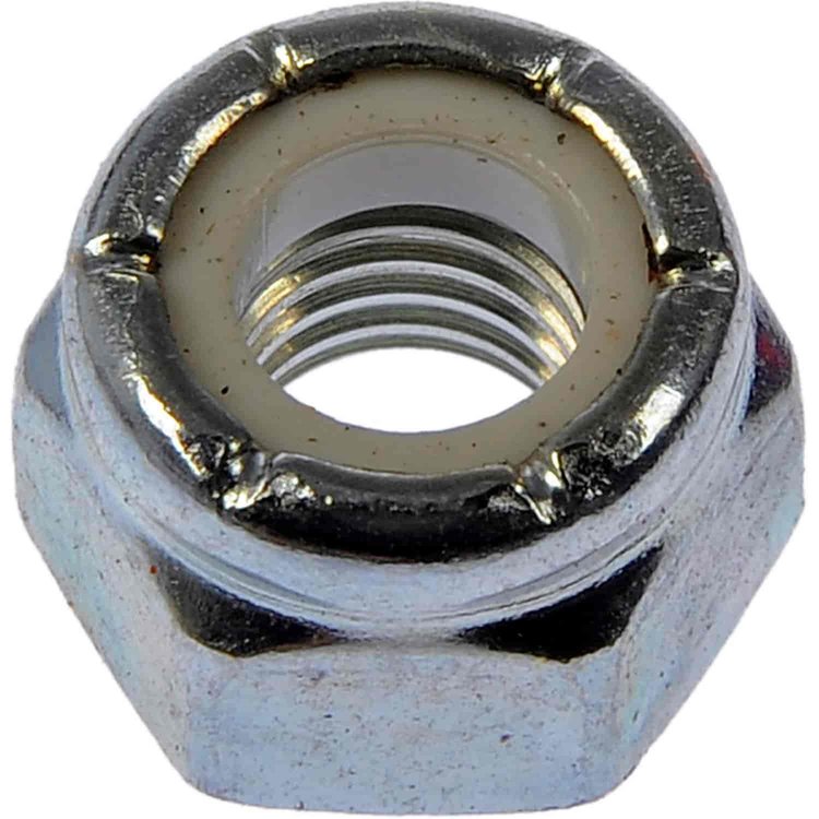 814-040 Hex Lock Nut with Nylon Insert-Grade 2-Grade 2-Thread Size1/4-28, Height 7/16
