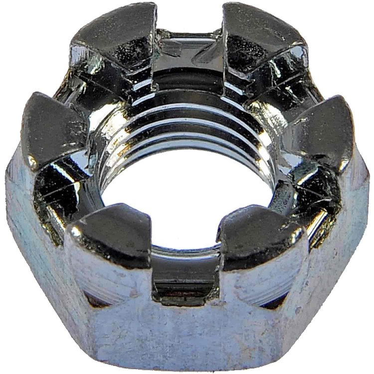 814-061 Hex Nut-Castellated-Thread Size 5/16-24, Height 1/2 in.; Grade D