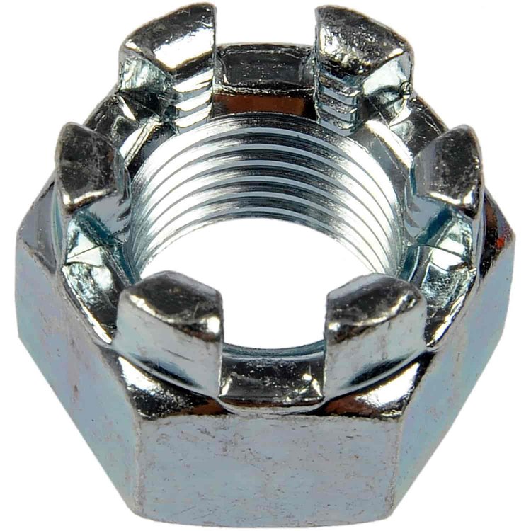 814-064 Hex Nut-Castellated-Thread Size 1/2-20, Height 3/4 in.; Grade D