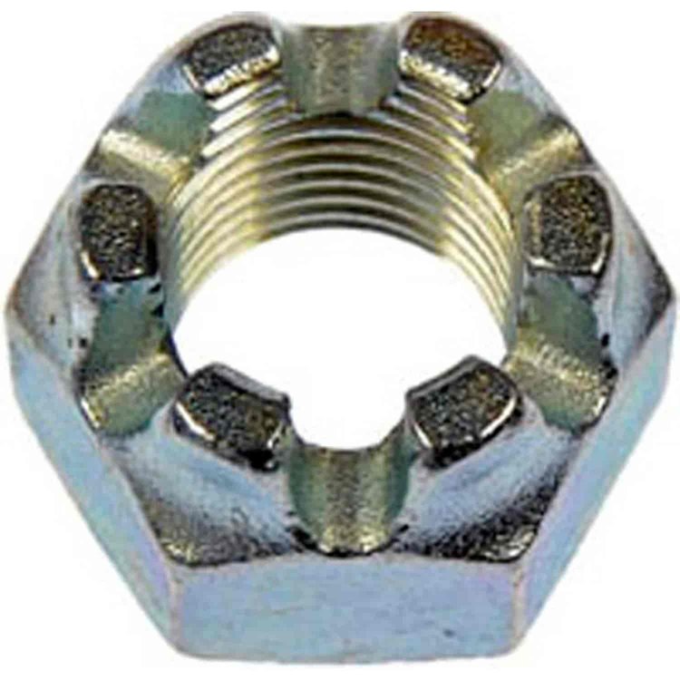 814-065 Hex Nut-Castellated-Thread Size 9/16-18, Height 7/8 in.; Grade D