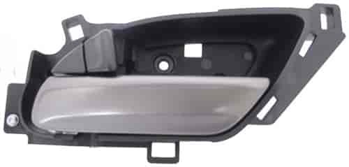 Interior Door Handle Front/Rear Left Dark Gray Lever Black Housing