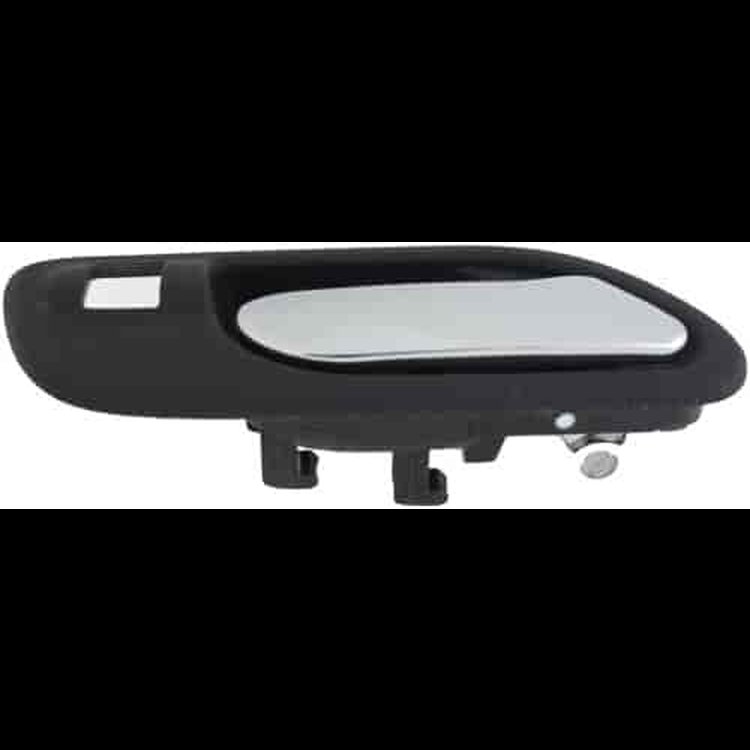 Interior Door Handle Front Right Chrome Lever/Black Housing