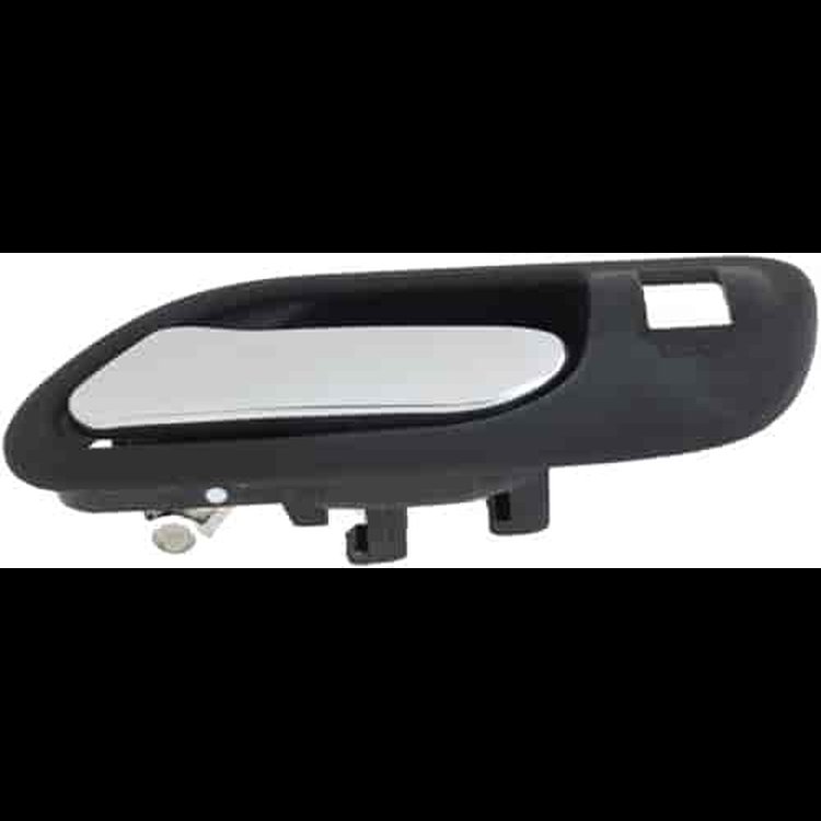 Interior Door Handle Front Left Chrome Lever/Black Housing