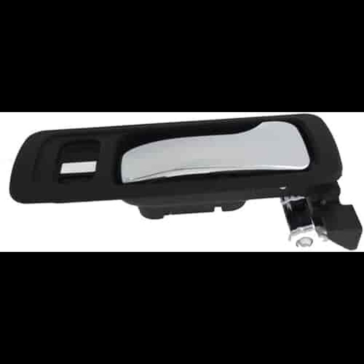 Interior Door Handle Front Right Chrome Lever/Black Housing