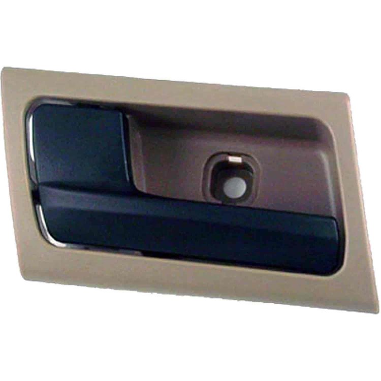 Interior Door Handle - Front Left - Black Lever+Brown Housing Parchment/Black