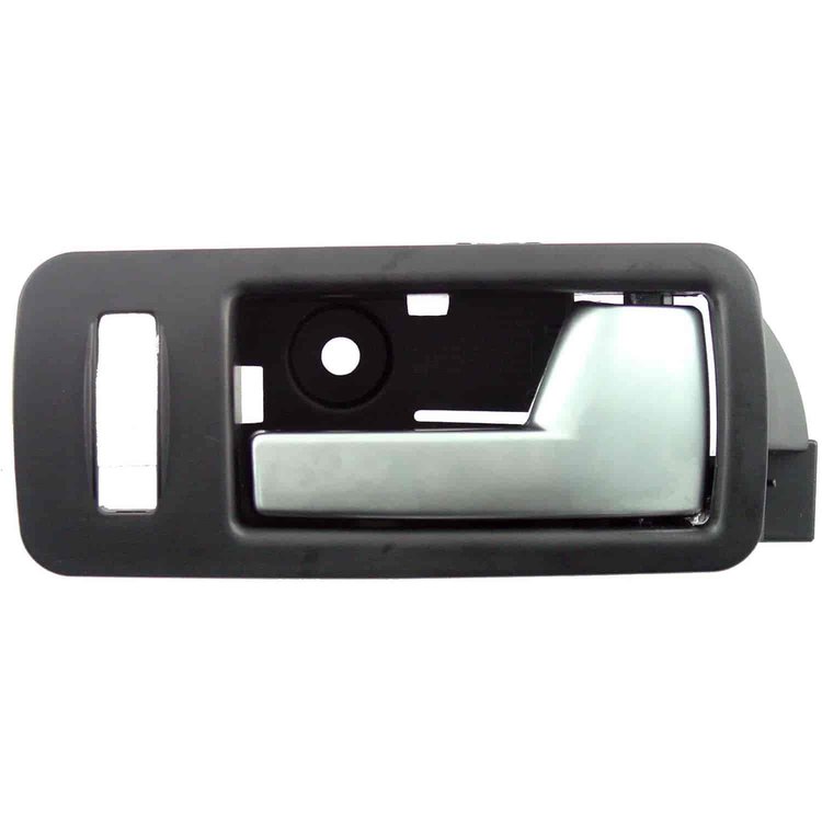 Interior Door Handle - Front Right - Chrome Lever +Black Housing W/Alum Trim