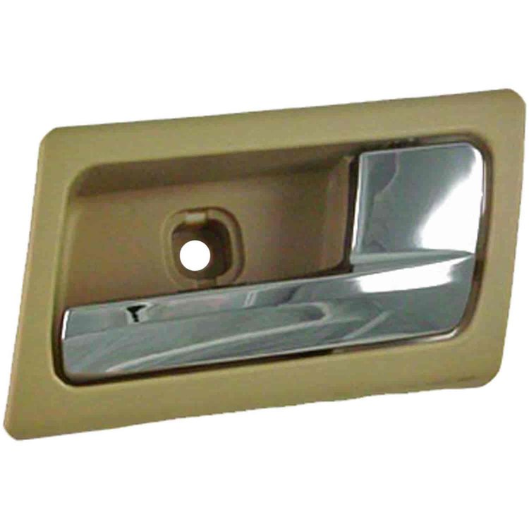 Interior Door Handle - Front Right - Chrome Lever+Beige Housing Camel