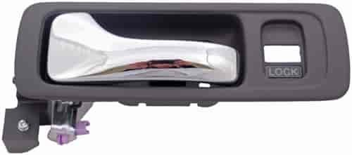 Interior Door Handle Front Left Chrome Lever/Gray Housing