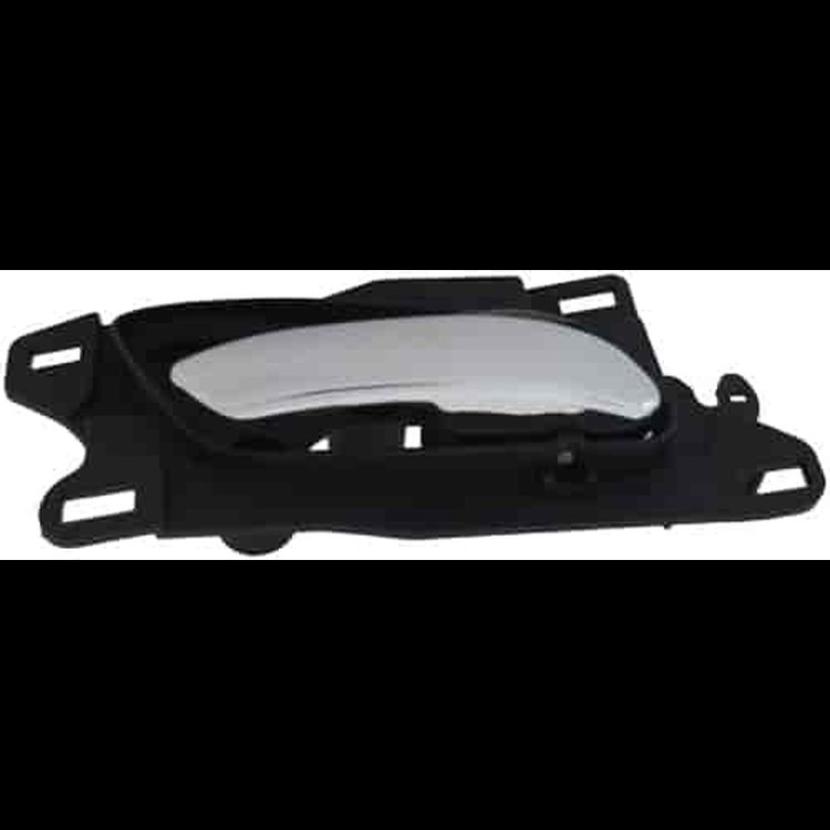 Interior Door Handle Front Right Chrome Lever/Black Housing