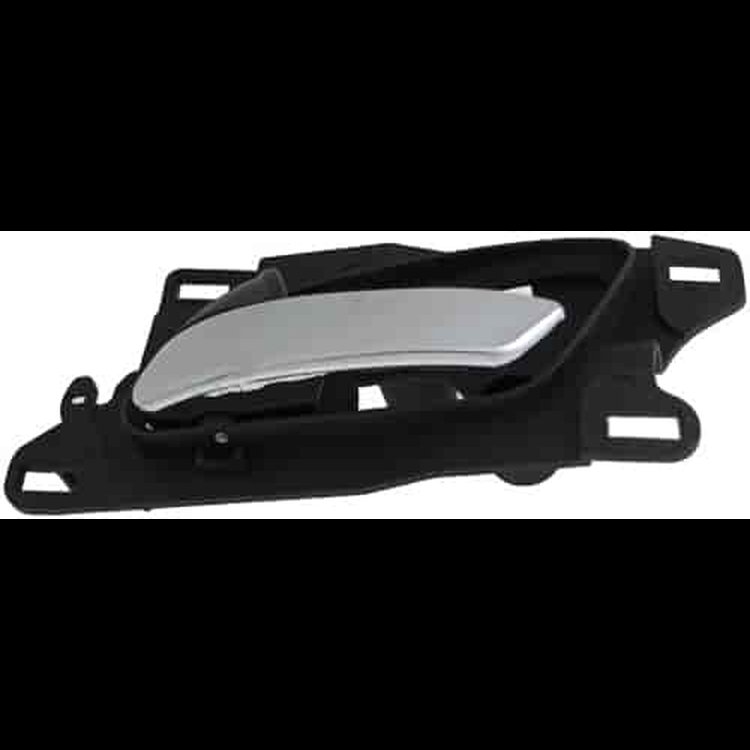 Interior Door Handle Front Left Chrome Lever/Black Housing