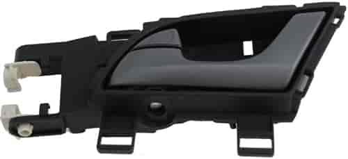 Interior Door Handle Rear Left Silver Lever/Black Housing