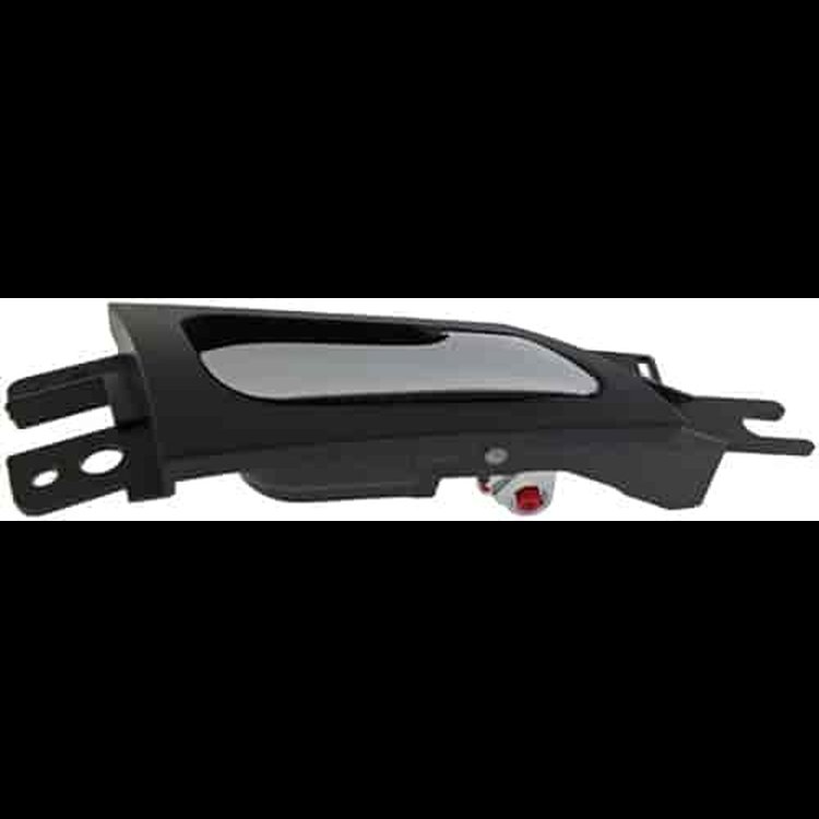 Interior Door Handle Rear Right Satin Chrome Lever/Black Housing
