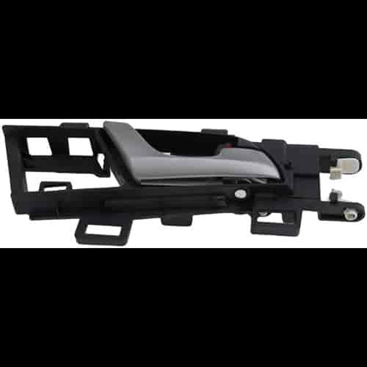 Interior Door Handle Front Right Silver Lever/Black Housing