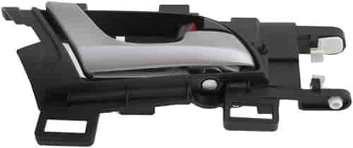 Interior Door Handle Rear Right Silver Lever/Black Housing
